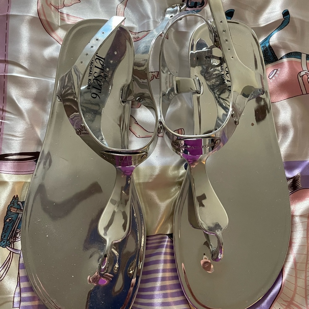 Michael Kors Silver Sandals